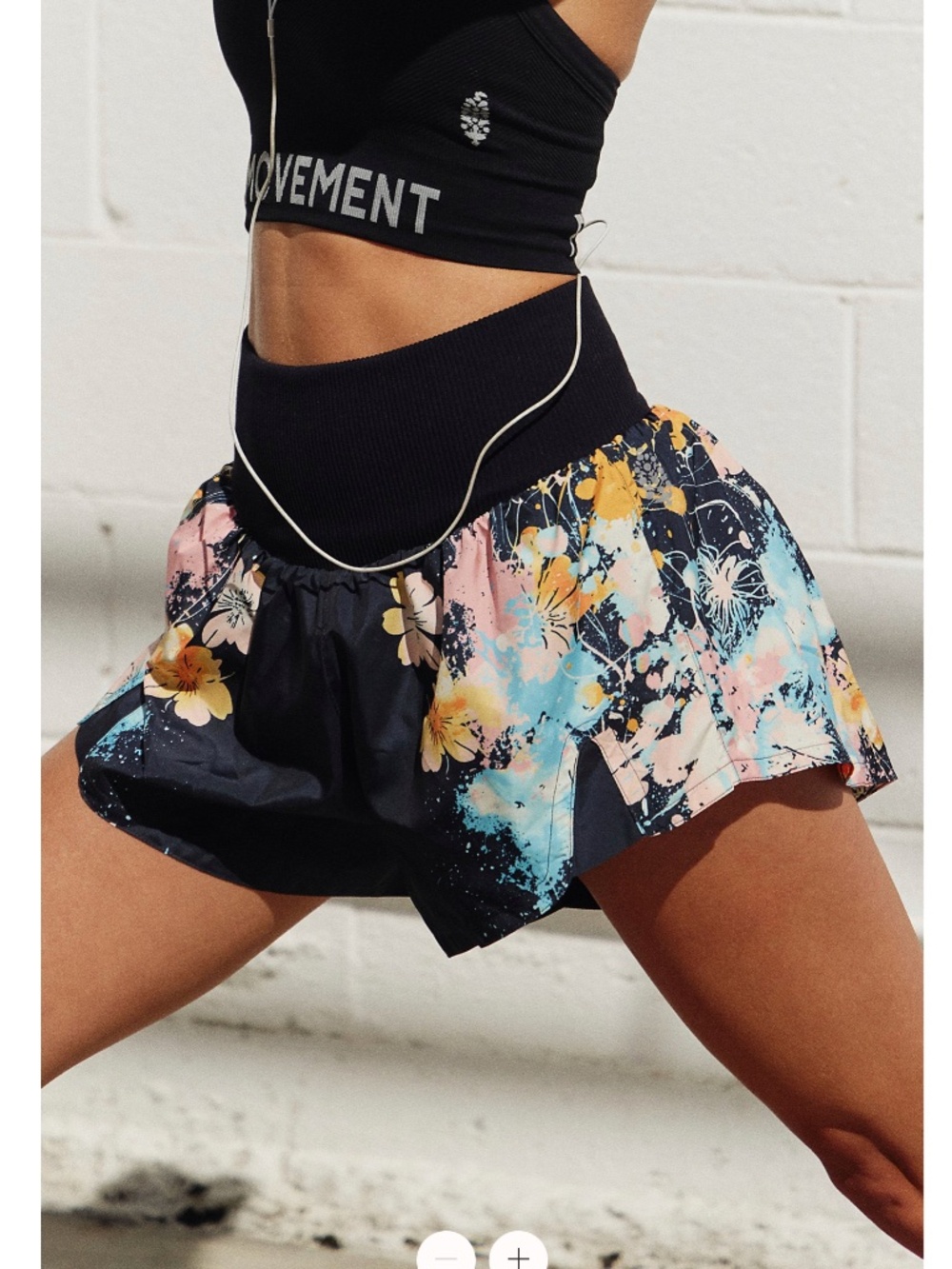 NWOT Free People Movement Carpe Diem Printed Shorts